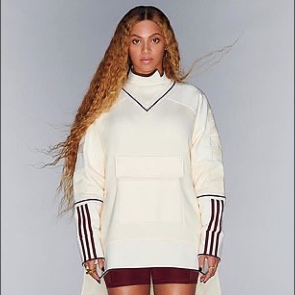 Ivy Park White Mock Neck Sweatshirt NWT